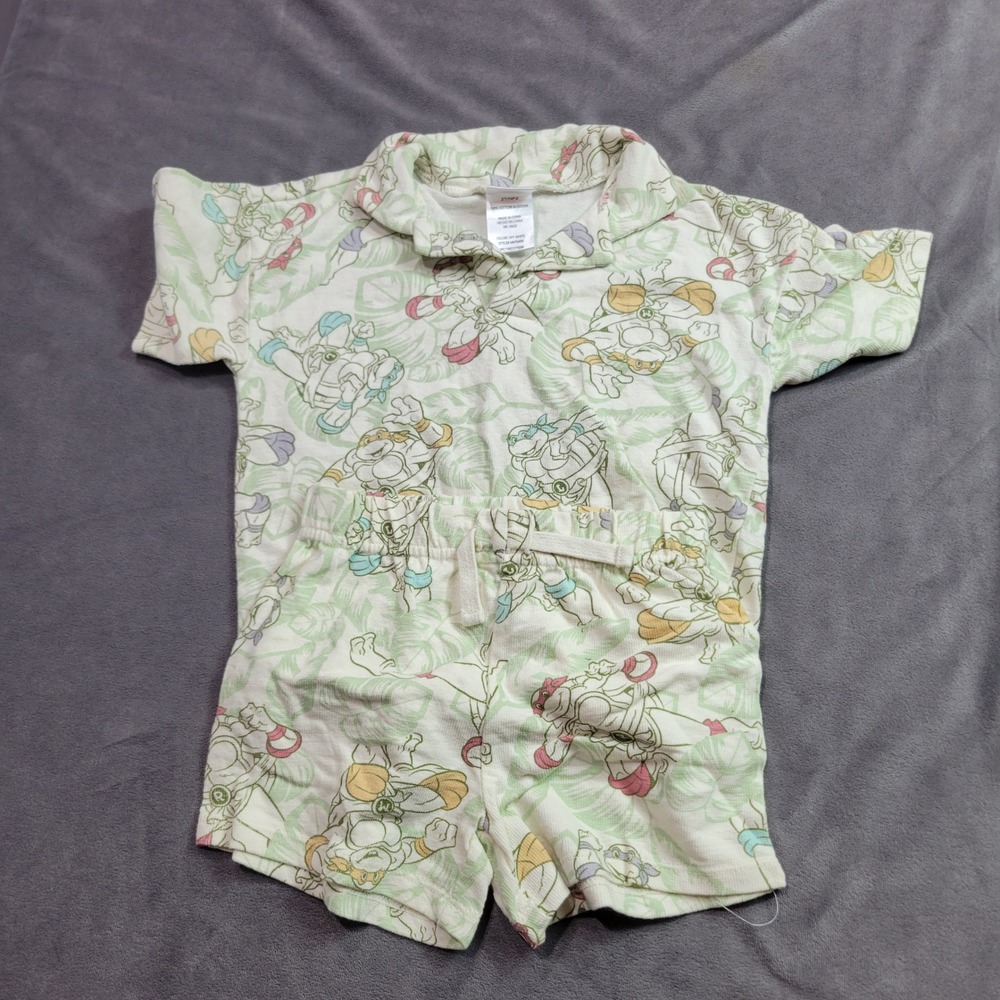 Nickelodeon TMNT Toddler Boys 2T Tropical Ninja Turtles‎ Shirt and Shorts Set